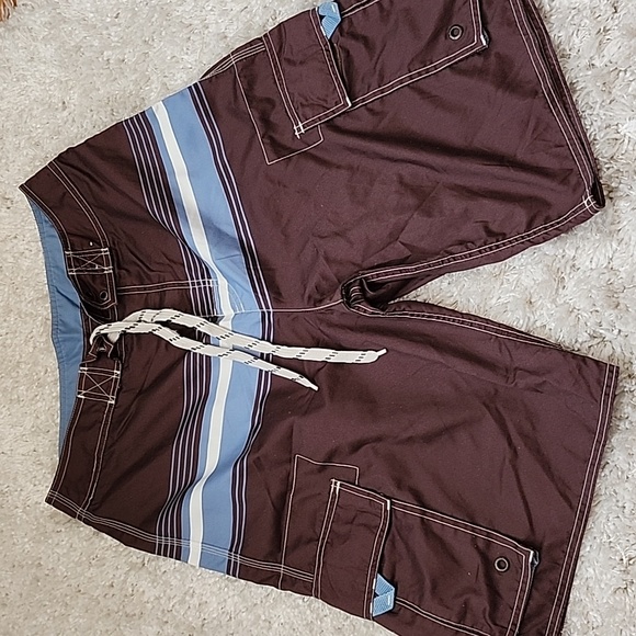 Old navy hybrid swim trunk size S brown (mb3) - Picture 1 of 6